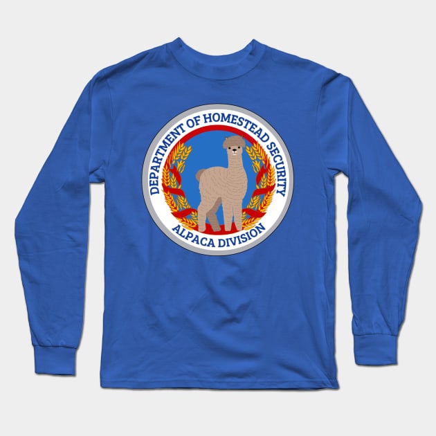 HOMESTEAD SECURITY ALPACA DIVISION Long Sleeve T-Shirt by Desert Hippie Boutique